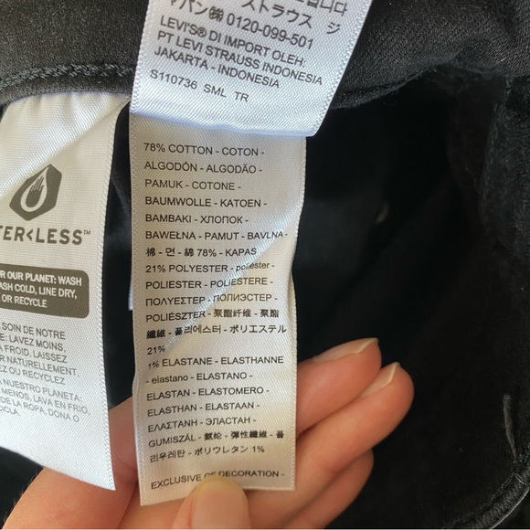 Levi's Women's Straight Leg Jeans - Black - Picture 13 of 16